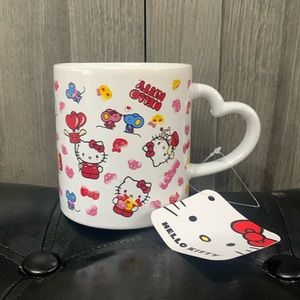 New Hello Kitty As Cupid Love Mug With Heart Handle By Sanrio